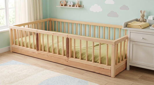 Roofless Toddler Montessori Bed
