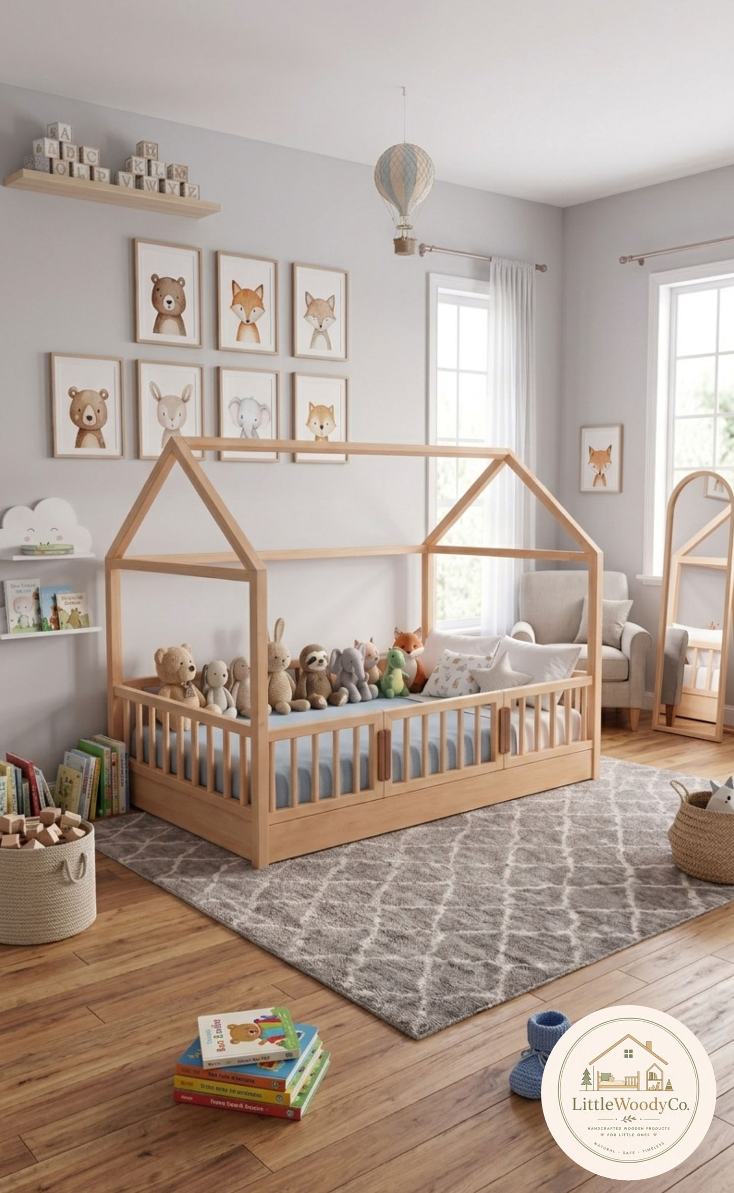 Çatılı Çocuk Montessori Yatak