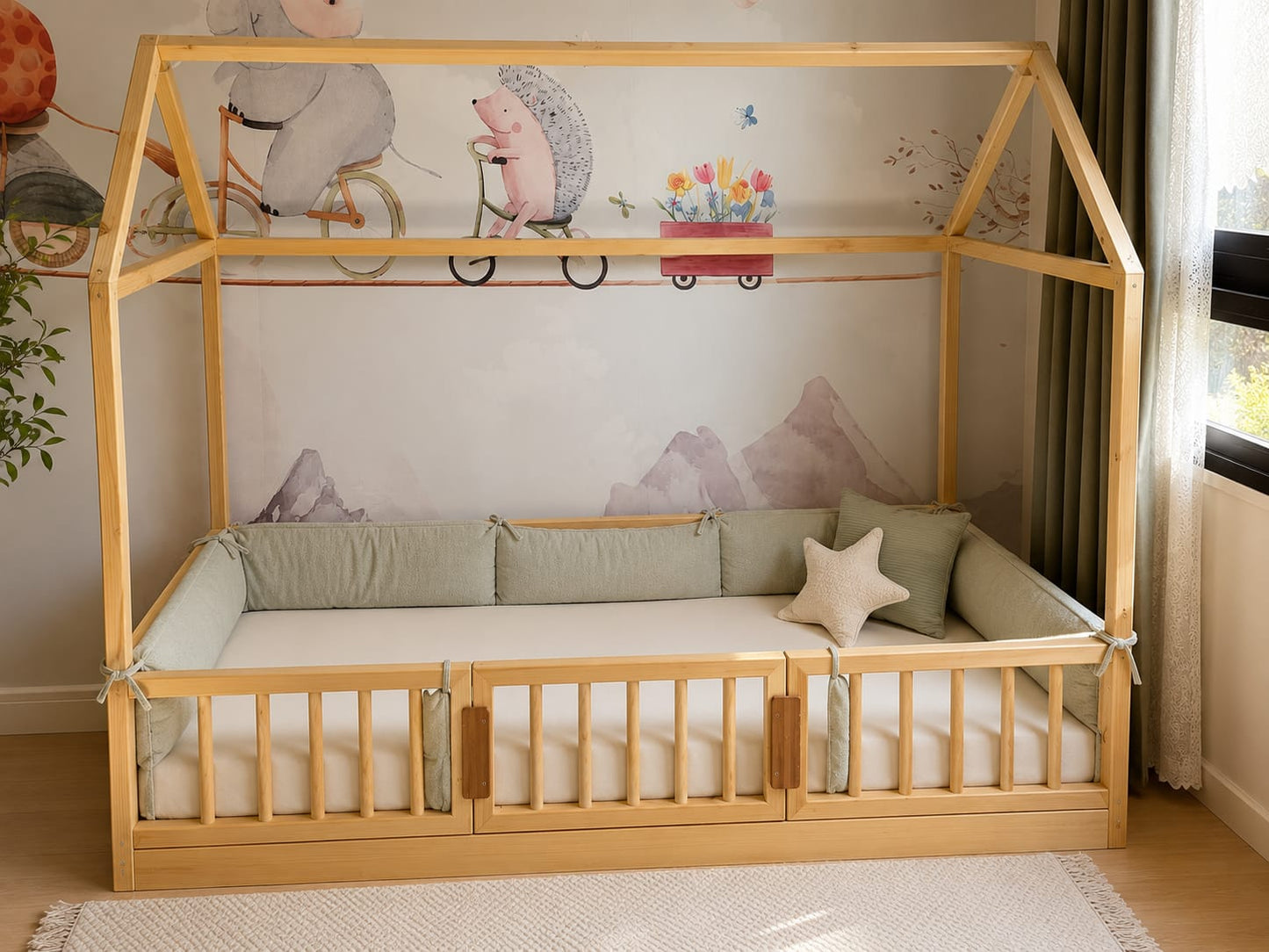 Çatılı Çocuk Montessori Yatak